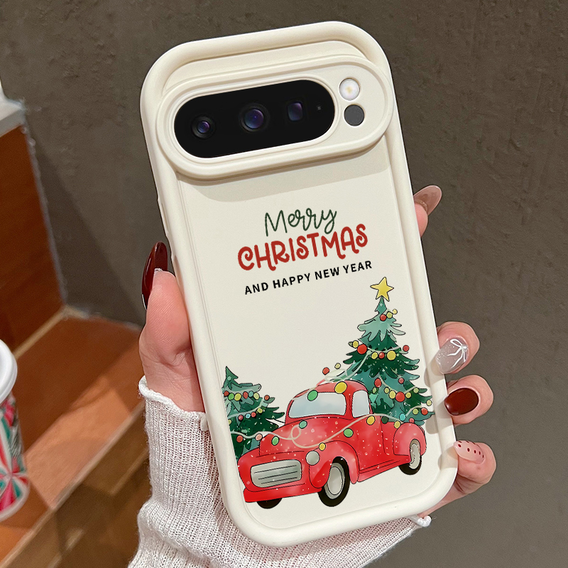 Google Pixel 9 - Christmas Tree Patterned TPU Phone Case