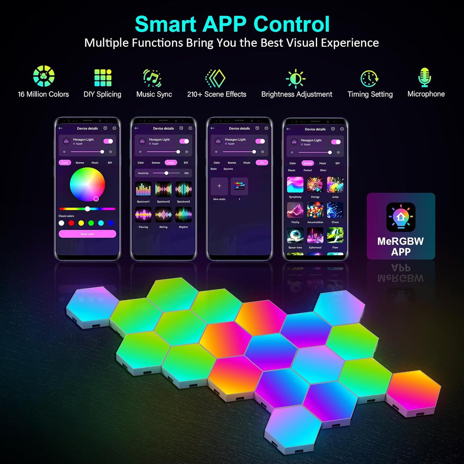 USB RGB LED Hexagon Light Smar - Smart Accessories review and price