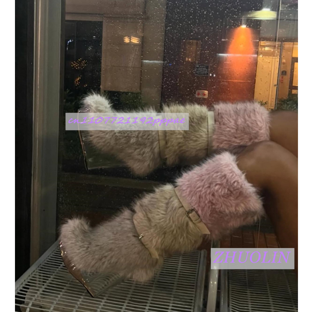 Winter Gradient Furry Transpar - Leather Classic Strap review and price
