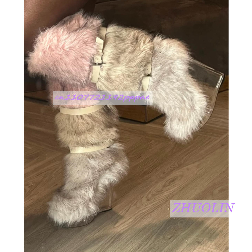 Winter Gradient Furry Transpar - Leather Classic Strap review and price