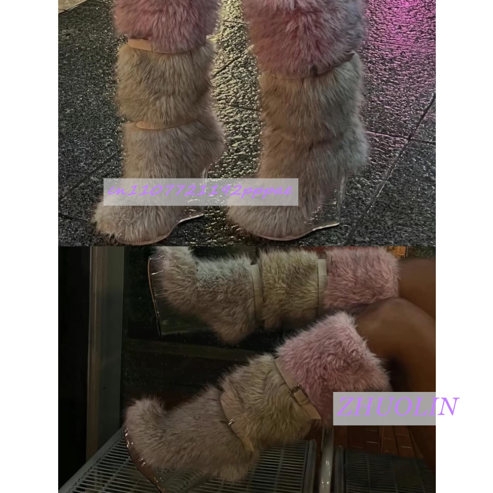 Winter Gradient Furry Transpar - Leather Classic Strap review and price