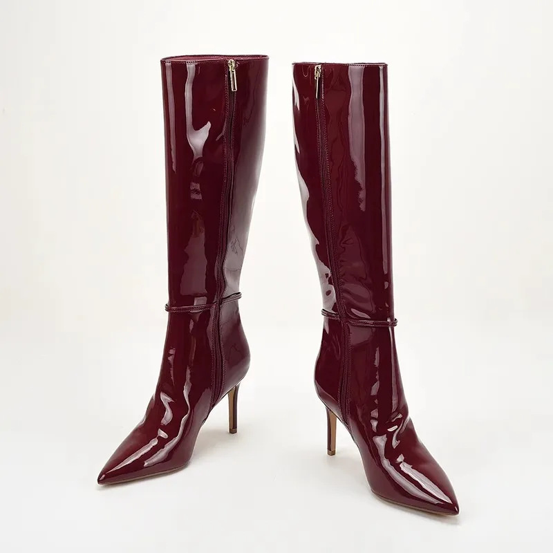 Pointed Toe Stiletto High Heel - Leather Classic Strap review and price