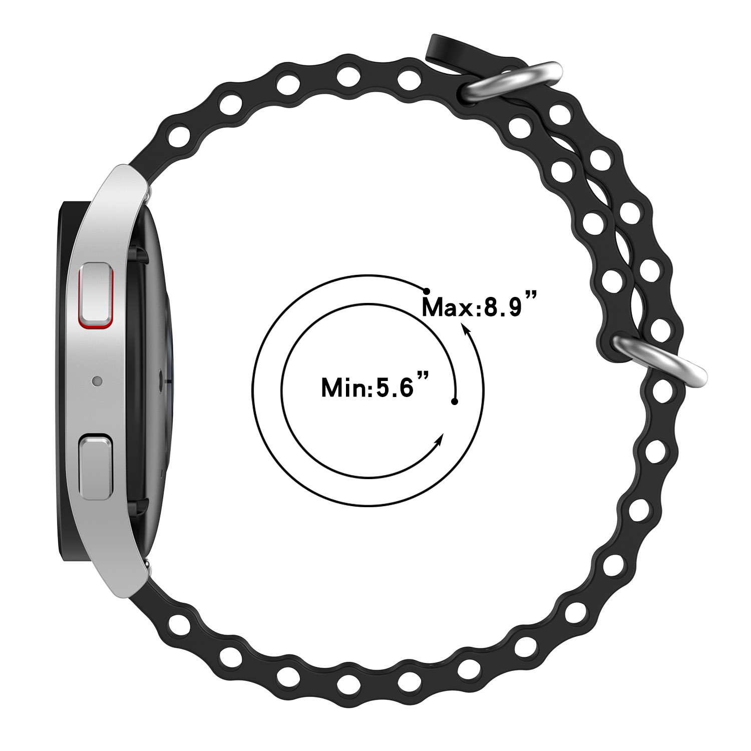 22mm Ocean Strap For OnePlus W - Smartwatch X2 review and price