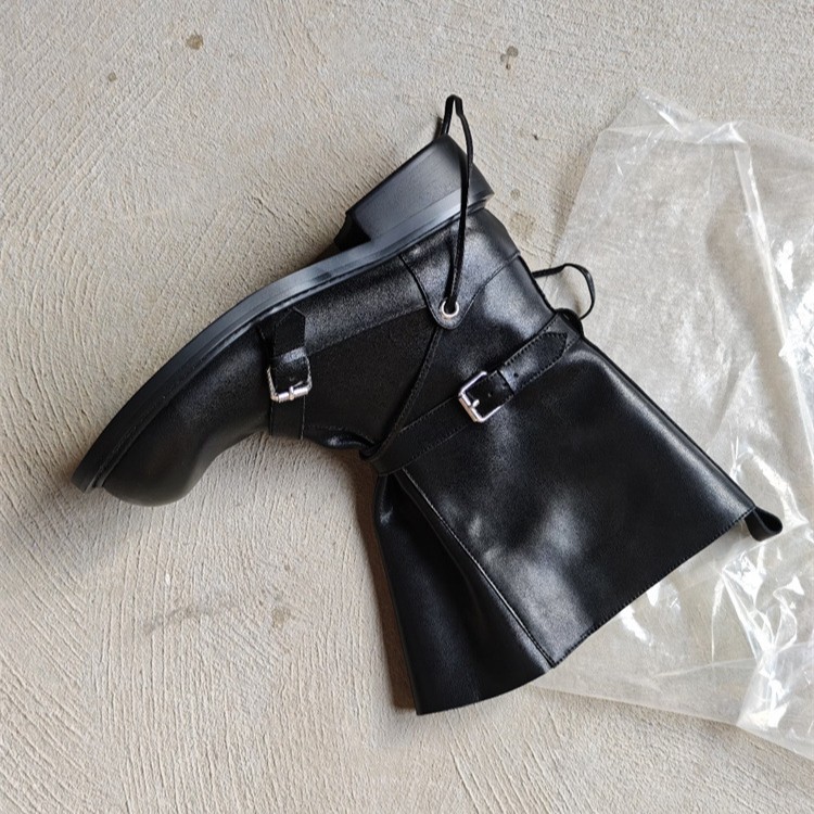 Retro Buckle Mid Calf Boots Wo - Leather Classic Strap review and price