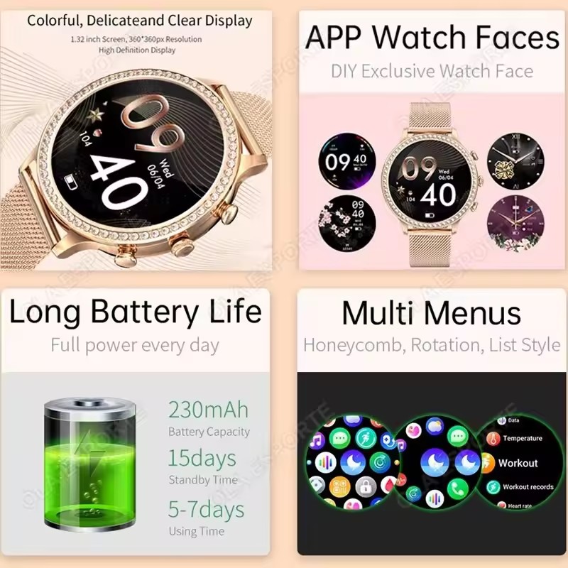 Elegant Ladies' Smartwatch Blu - Smartwatch X12 review and price